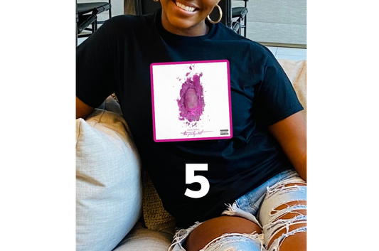 NIKKI MINAJ PINK PRINT T-SHIRT