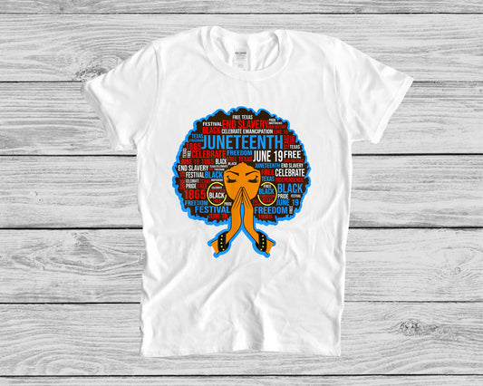 Juneteenth Afro T-SHIRT
