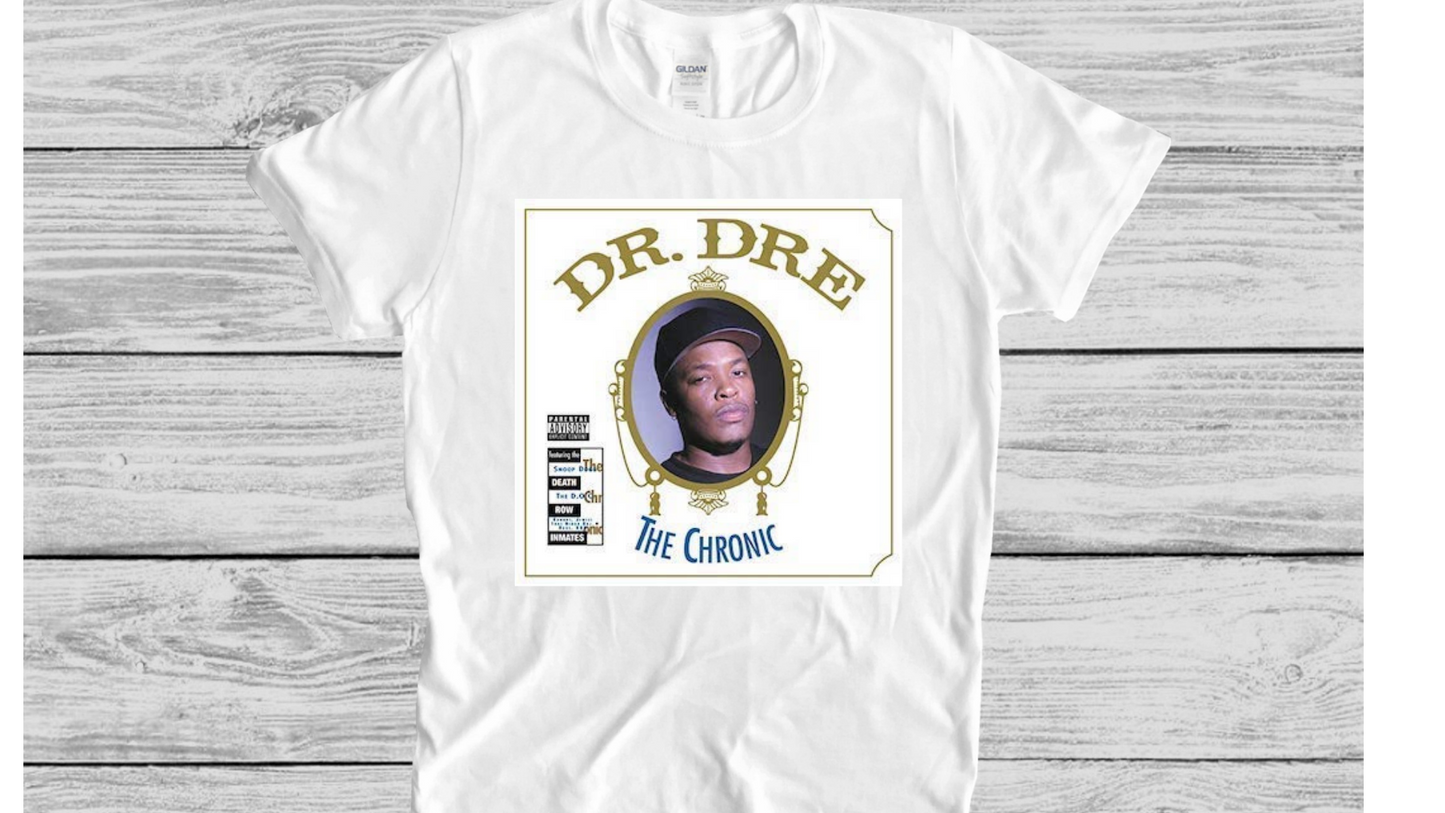 DR DRE THE CHRONIC 2001 & 1993 T-SHIRT