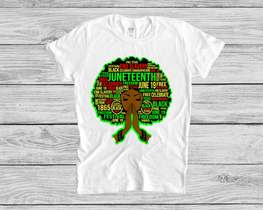 Juneteenth Afro T-SHIRT