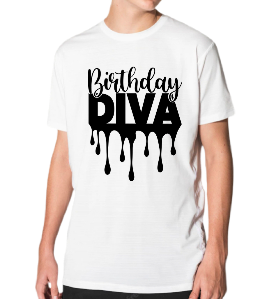 BIRTHDAY DIVA T-SHIRT
