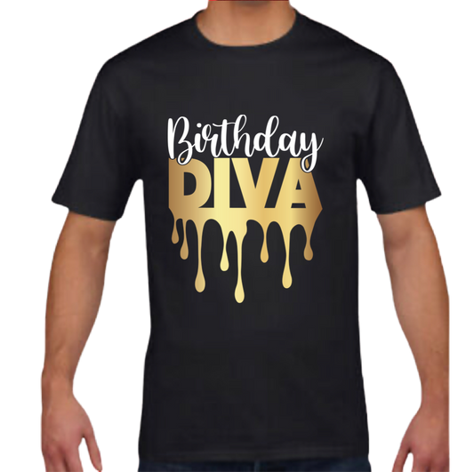 BIRTHDAY DIVA T-SHIRT
