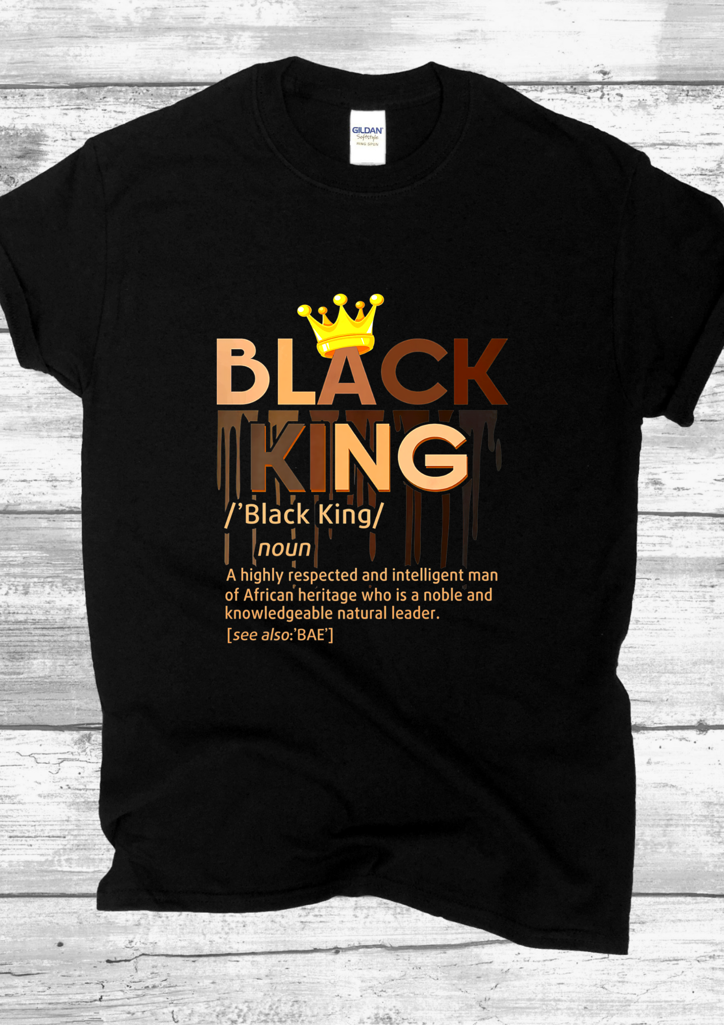 BLACK KING T-SHIRT.