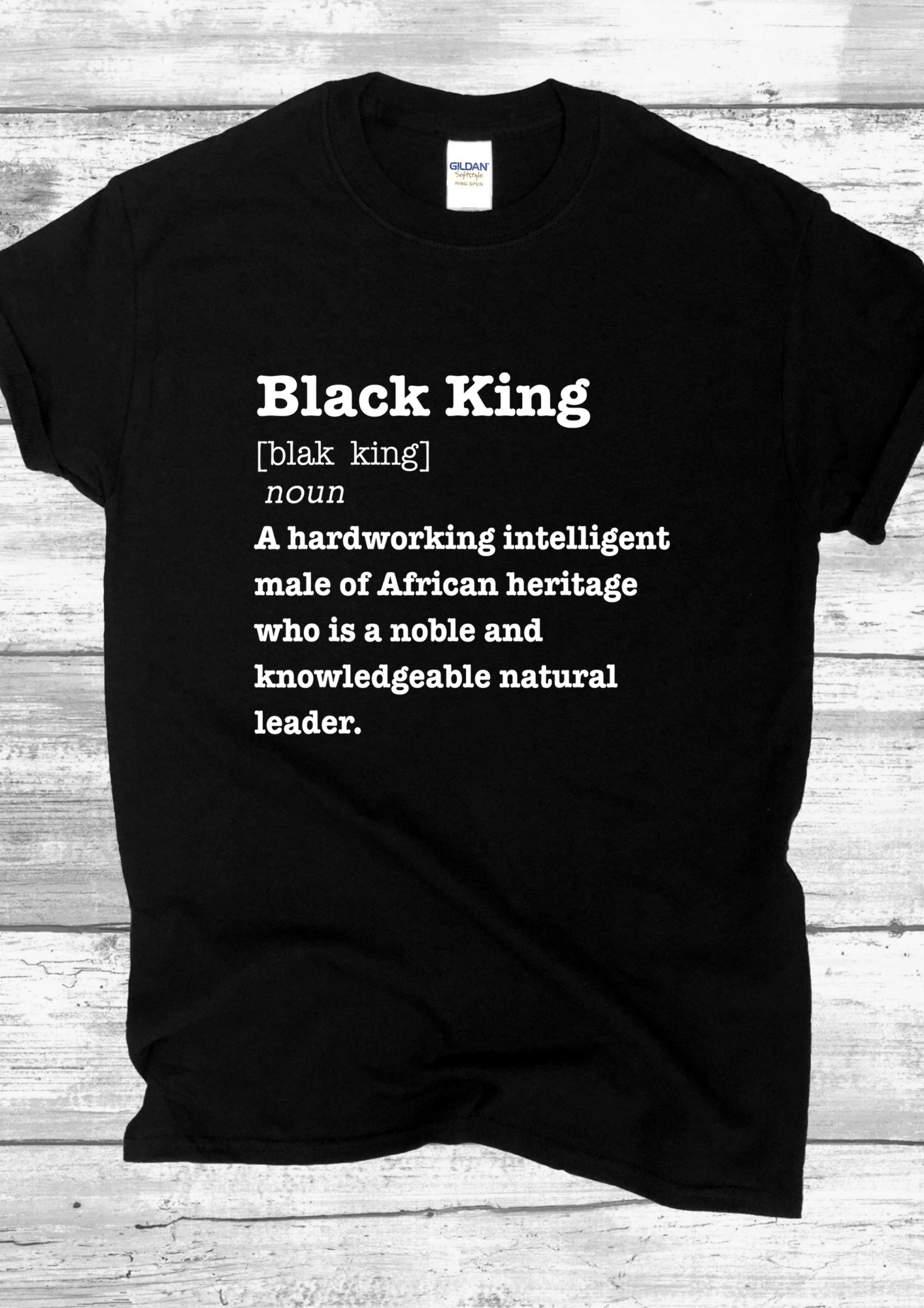 BLACK KING T-SHIRT.