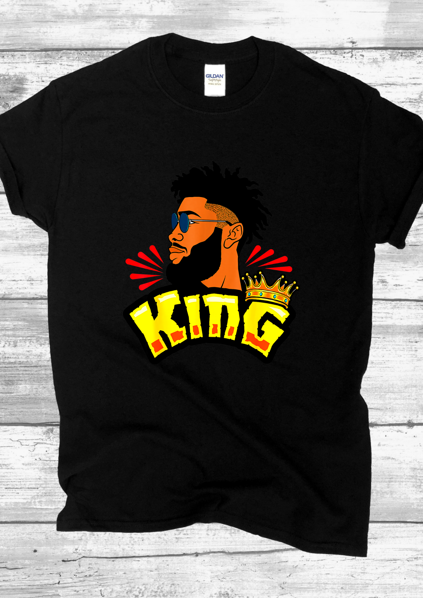 BLACK KING T-SHIRT.