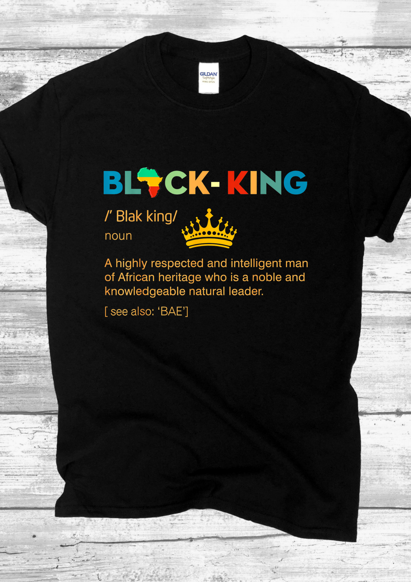 BLACK KING T-SHIRT.