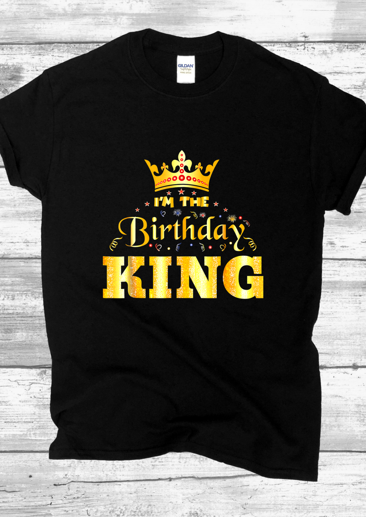 BLACK KING T-SHIRT.