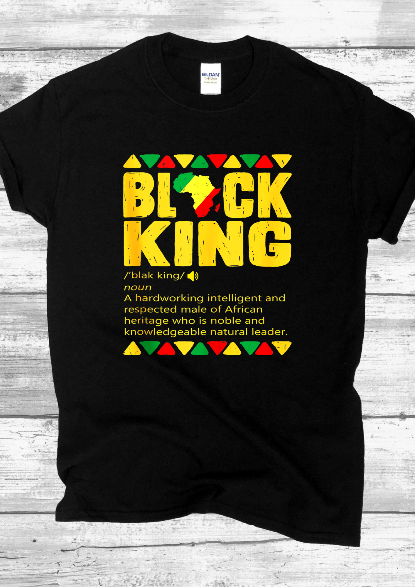 BLACK KING T-SHIRT.