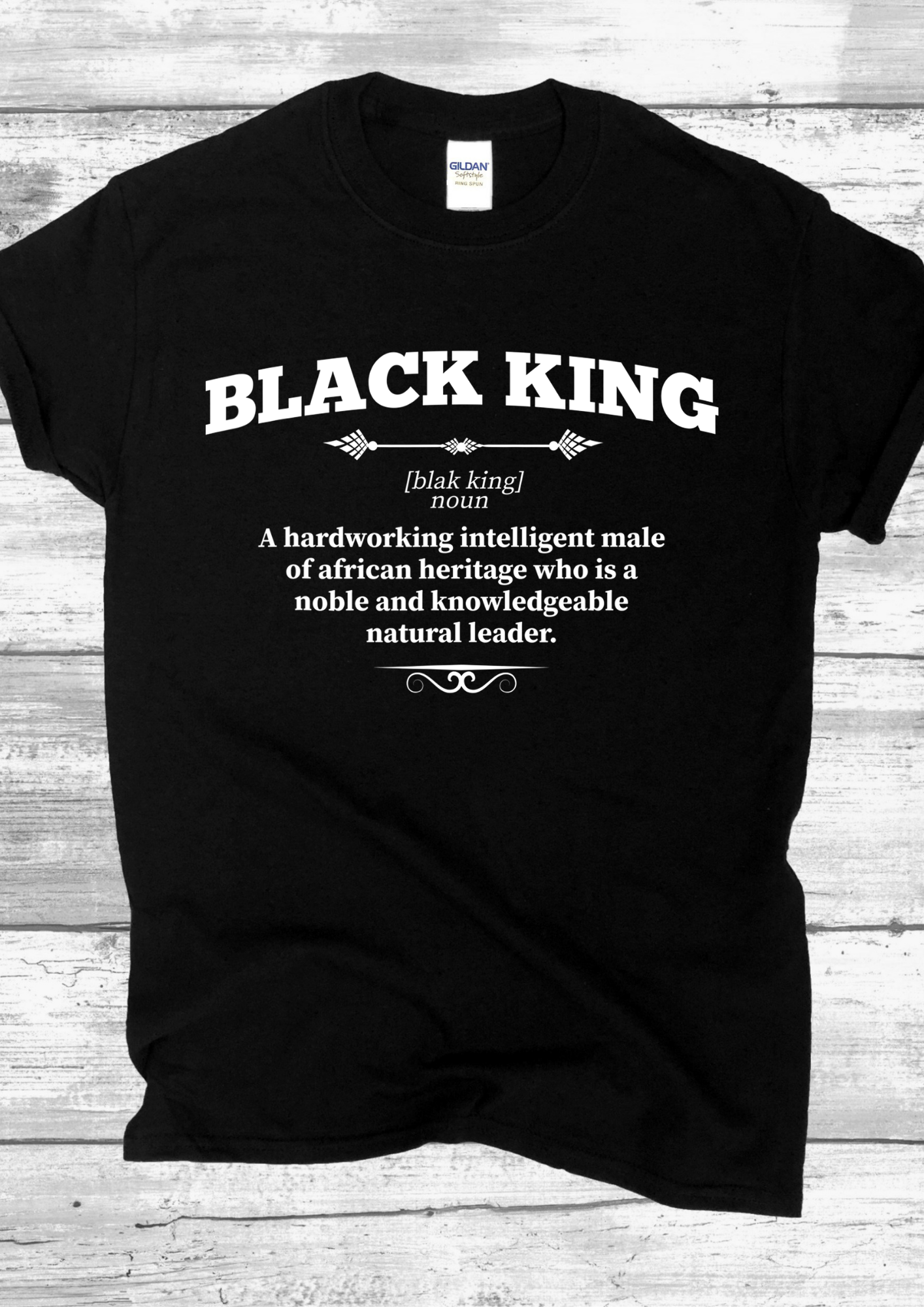 BLACK KING T-SHIRT.